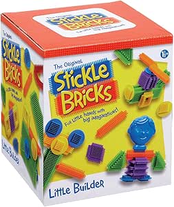 Image of a stickle bricks toy box.